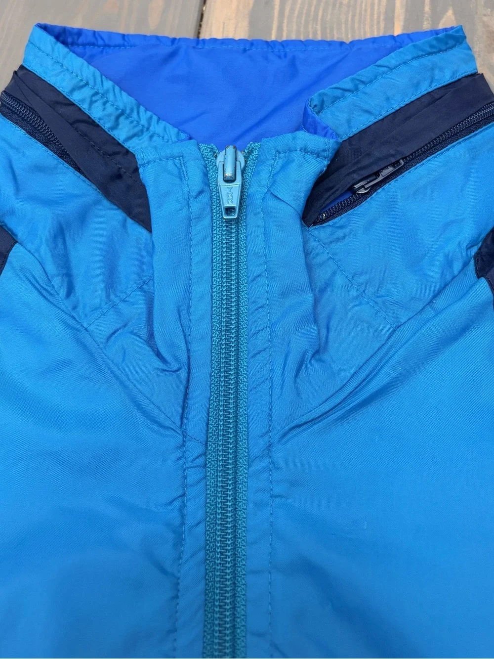 Vintage Nike -  Colorblock Windbreaker Jacket - Blue/White/Navy